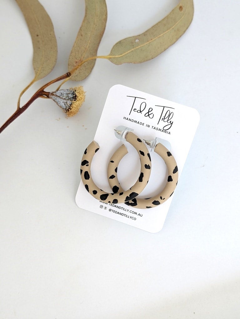 Leopard print earrings australia discount